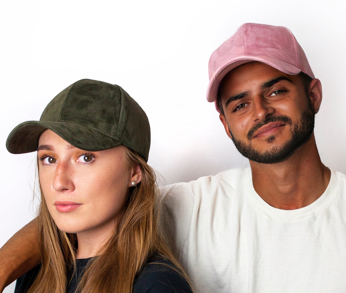 Olive Green Classic Suede Baseball Cap – Escape LDN