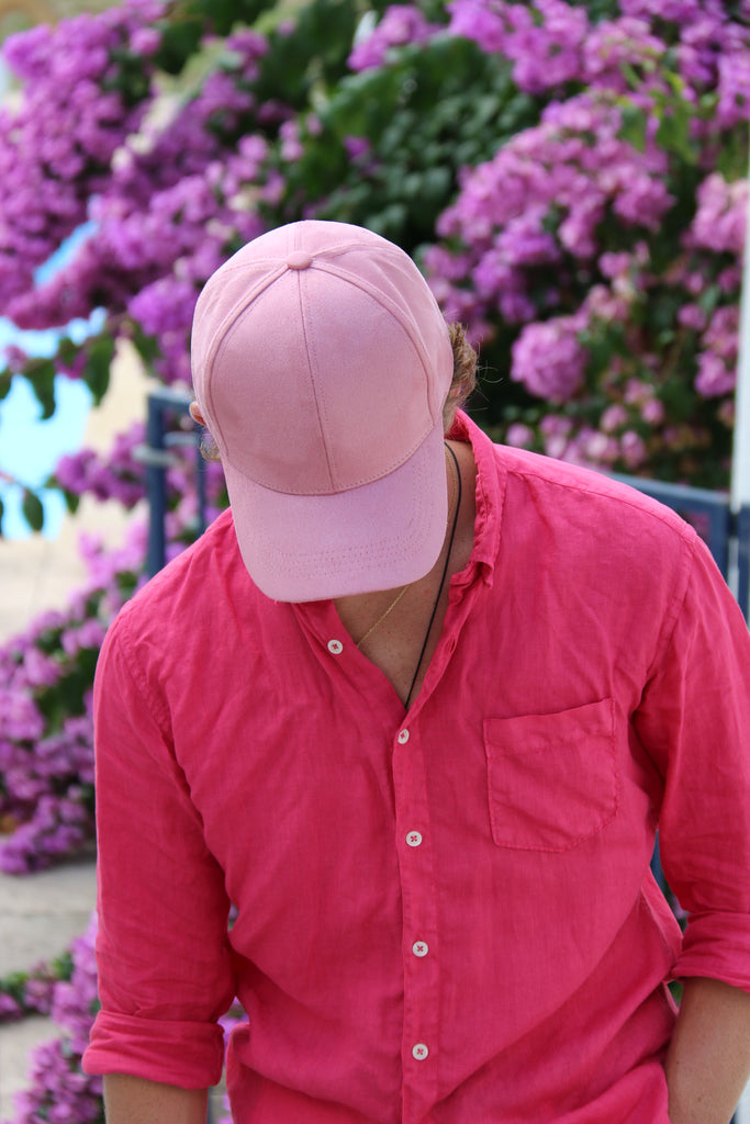 Classic Suede Collection EscapeLDN Pink Suede Caps Hats Online  plain blank