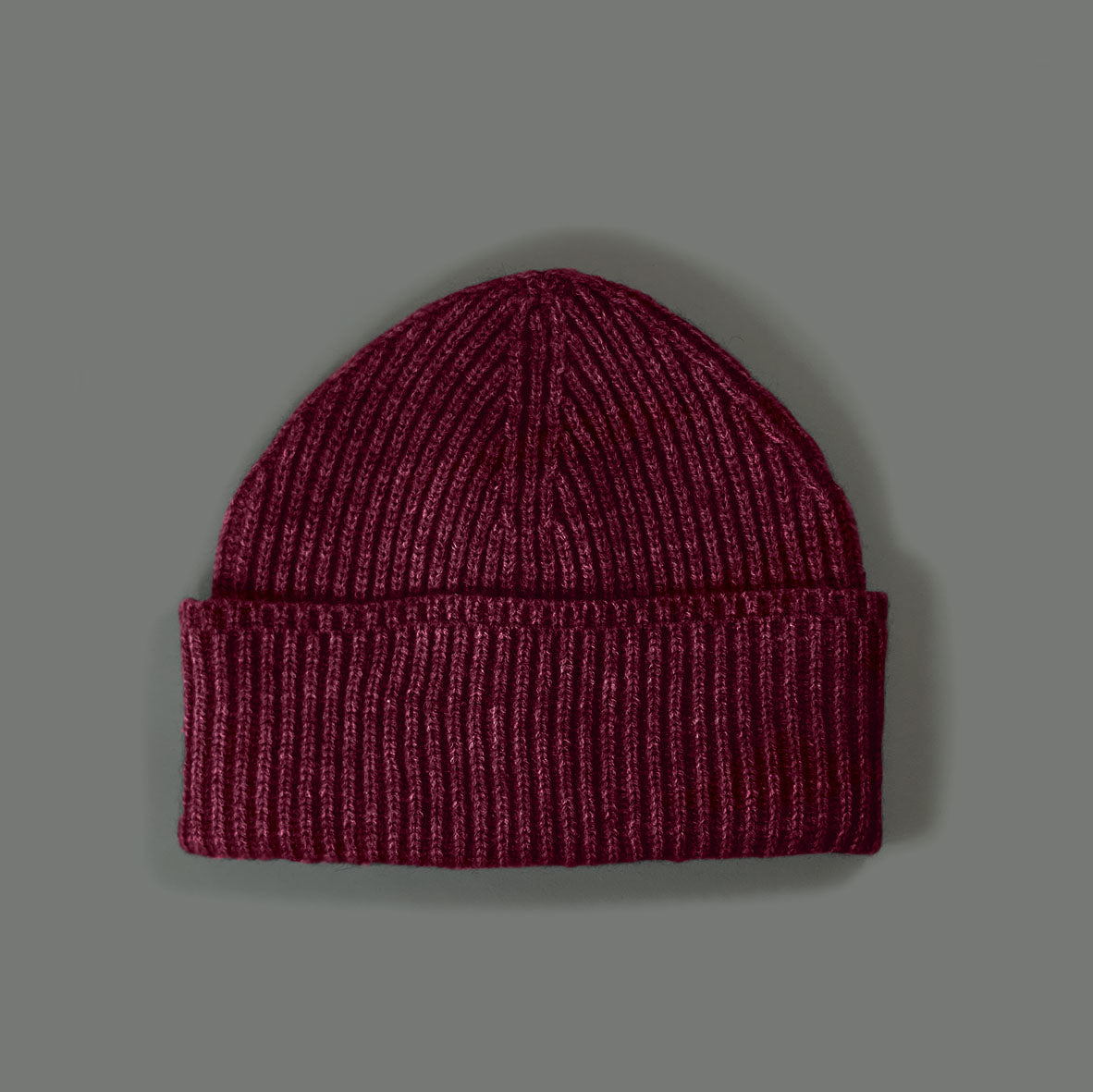 The Classic Beanie in Bordeaux Red. Classic Beanie Bordeaux Red Escape LDN London Plain Blank