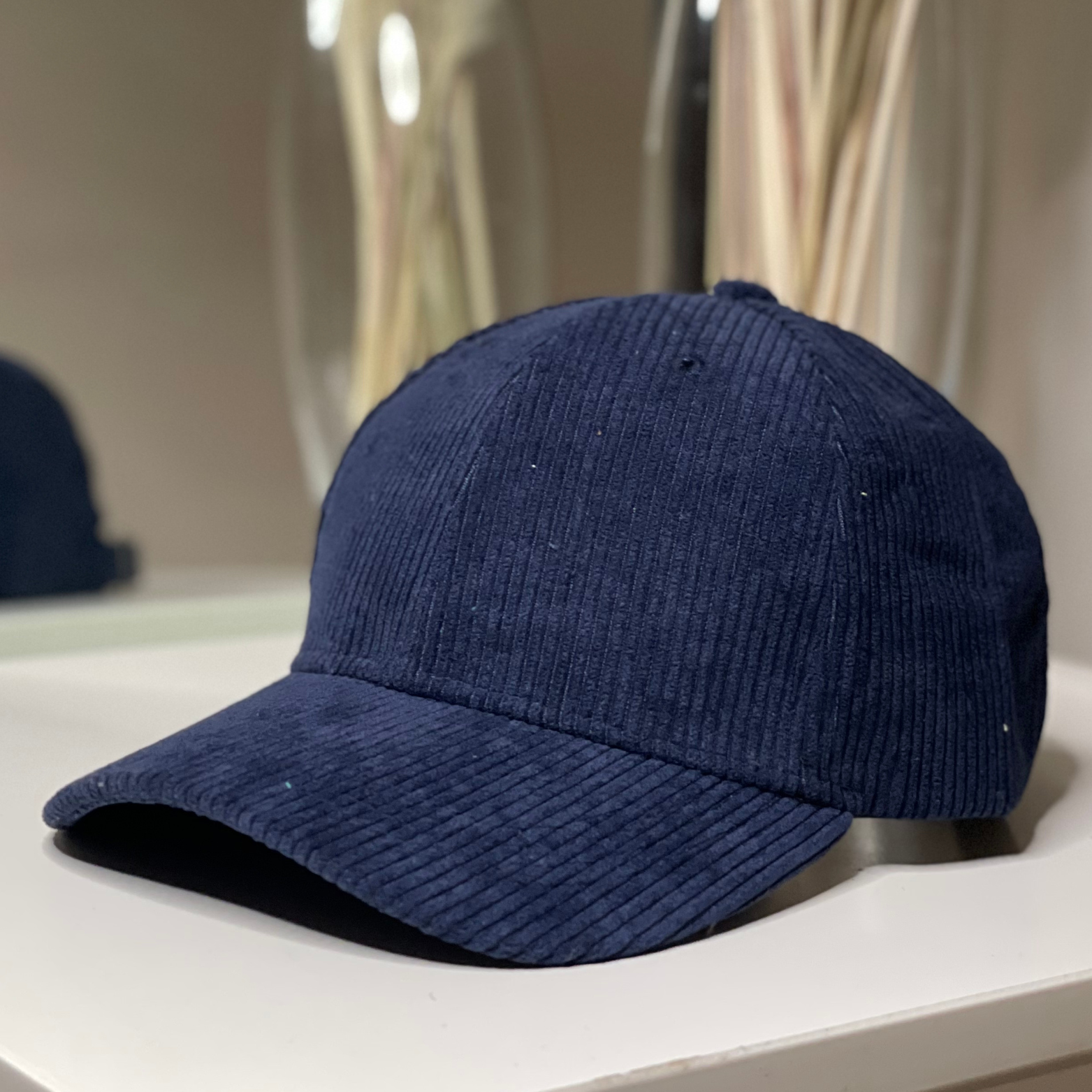 Navy Classic Corduroy Baseball Cap Escape LDN